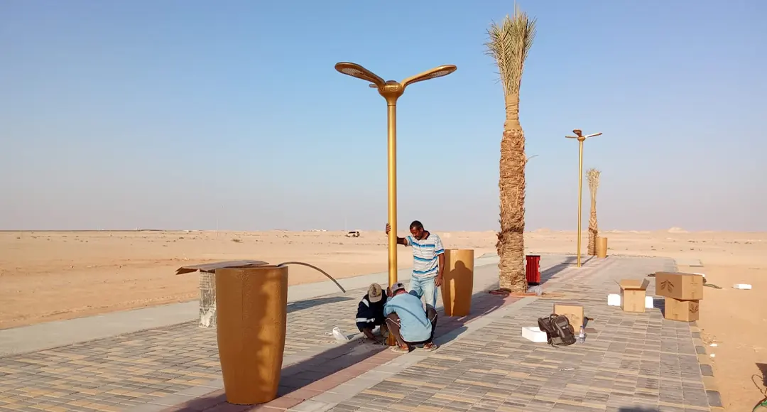 solar garden light project