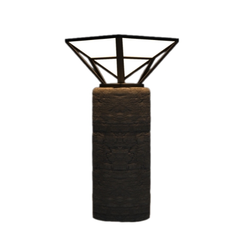 solar garden pillar lights