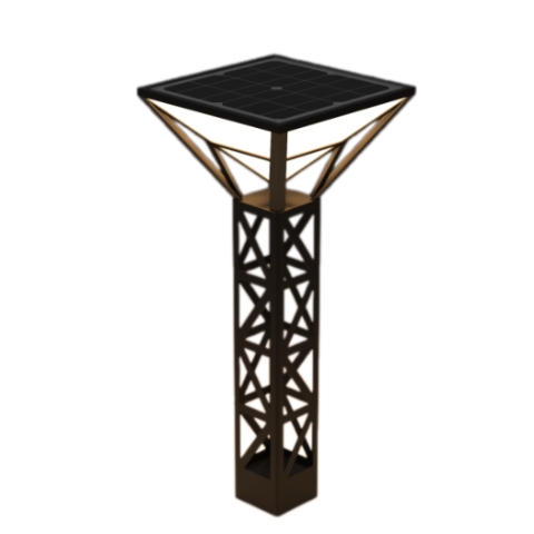 inverted triangle design solar lawn lights