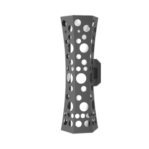 modern perforated wall lamp