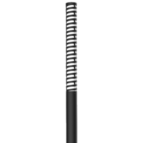 solar spiral bollard light
