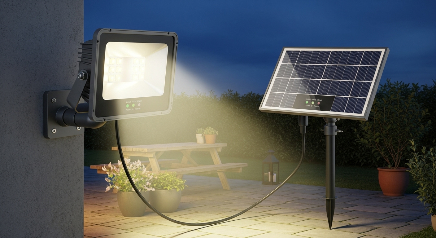 2 In 1 Solar Flood Light
