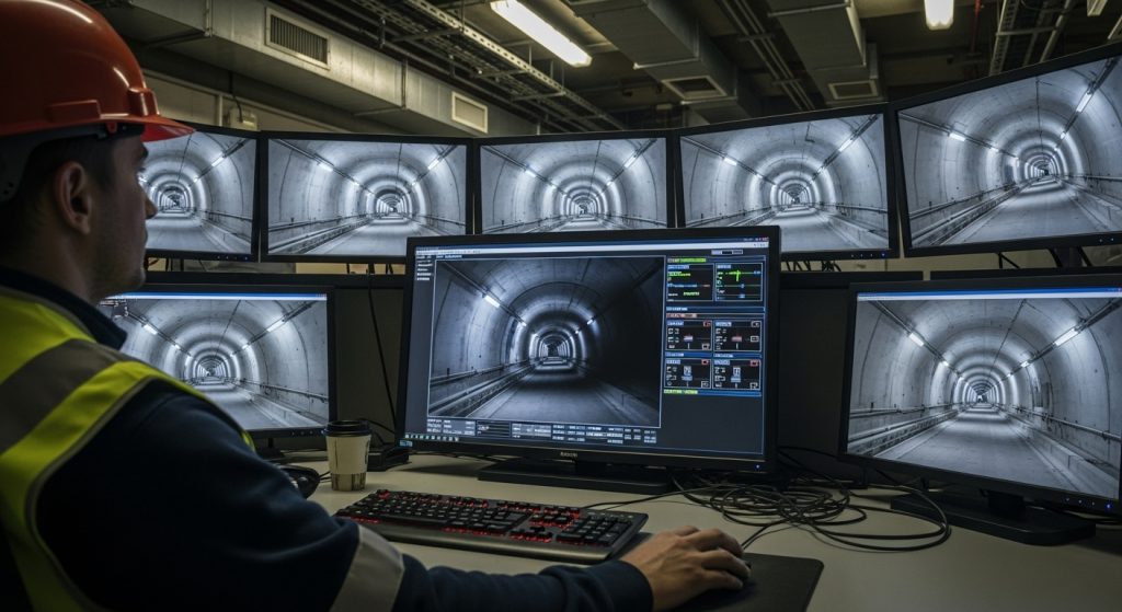 Pic Controlling Tunnel Light