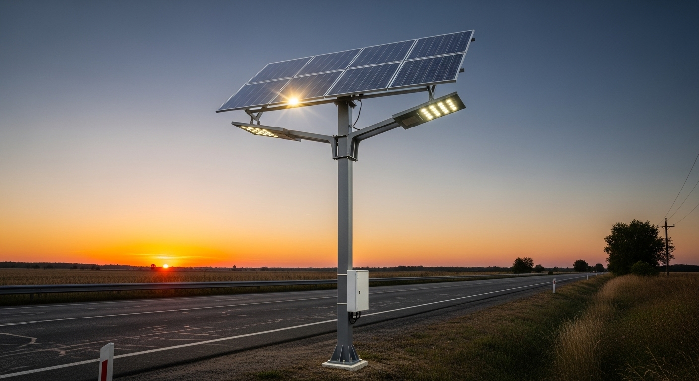Solar Street Light For 10 Meter Pole