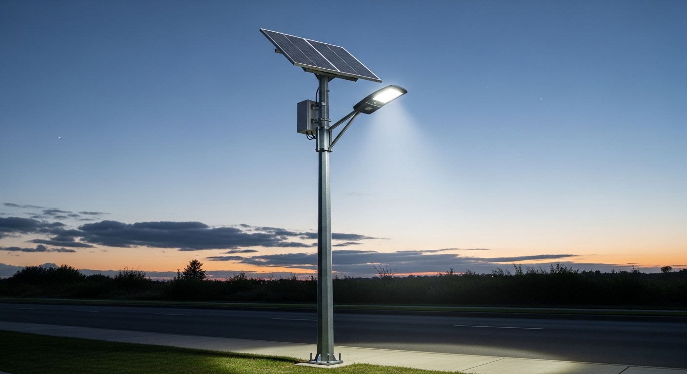 Solar Street Light For 8 Meter Pole