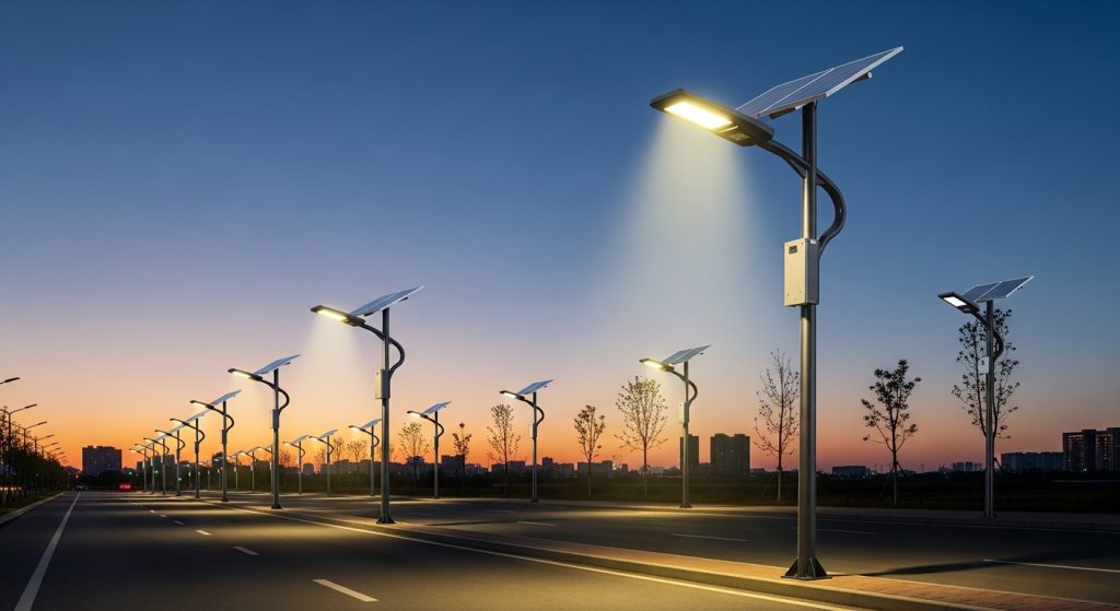 All-in-one solar street light