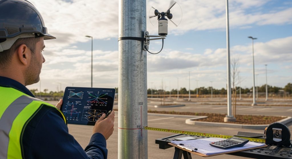 Calculate Wind Load for Outdoor Light Poles