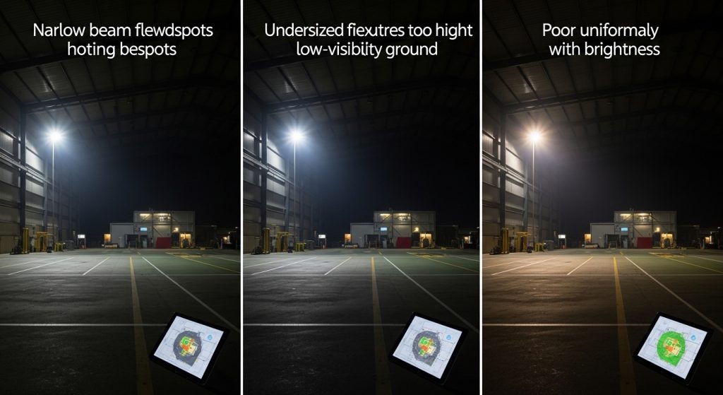 Common mistakes that reduce lighting effectiveness in large spaces