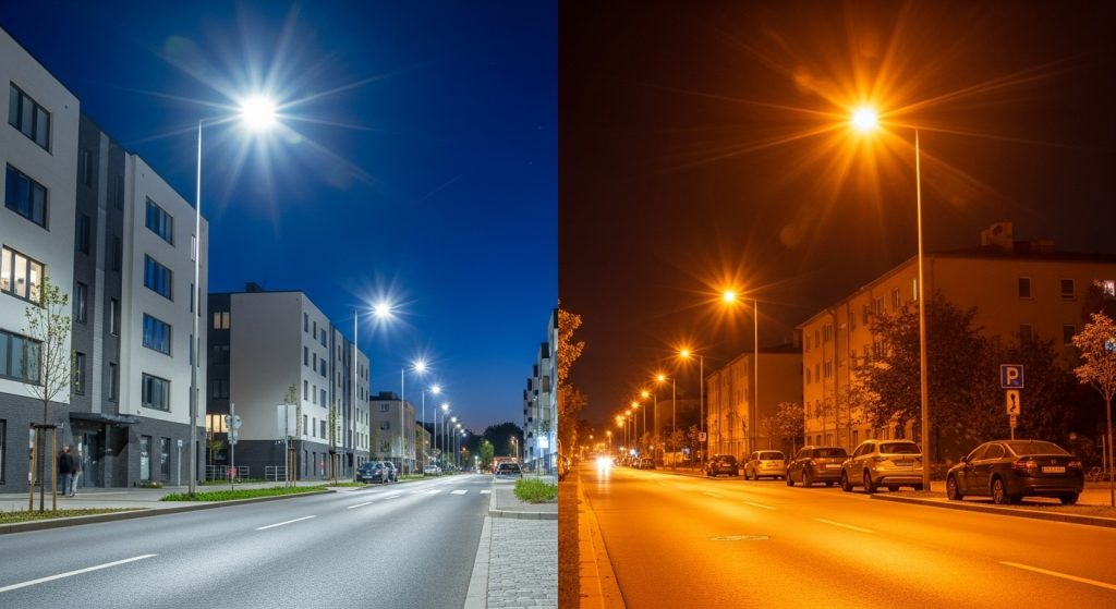 LED Street Lights vs Sodium Street Lights