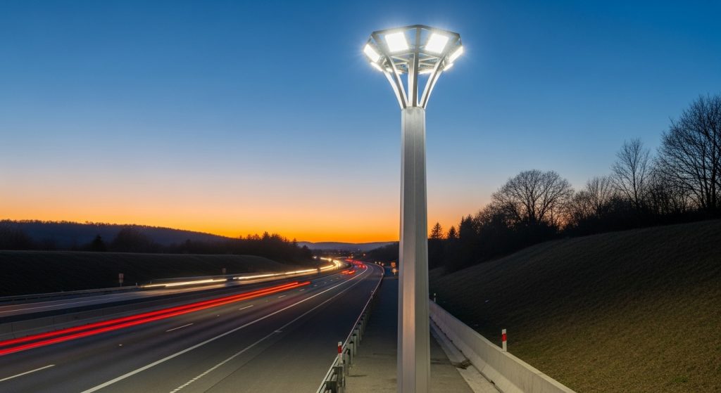 Polygon Light Pole for Highways