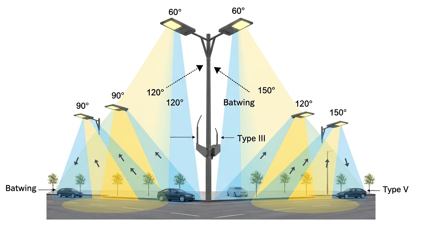 What Beam Angle Is Best for LED Street Lights 60 vs 120 Degrees
