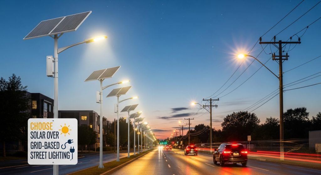 choose solar over grid-based street lighting