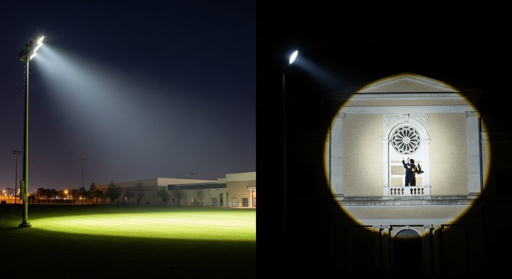 Flood Light vs Projector Light