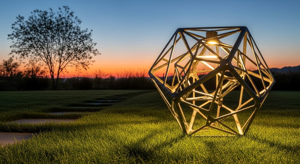 Geometric Outdoor Lawn Light