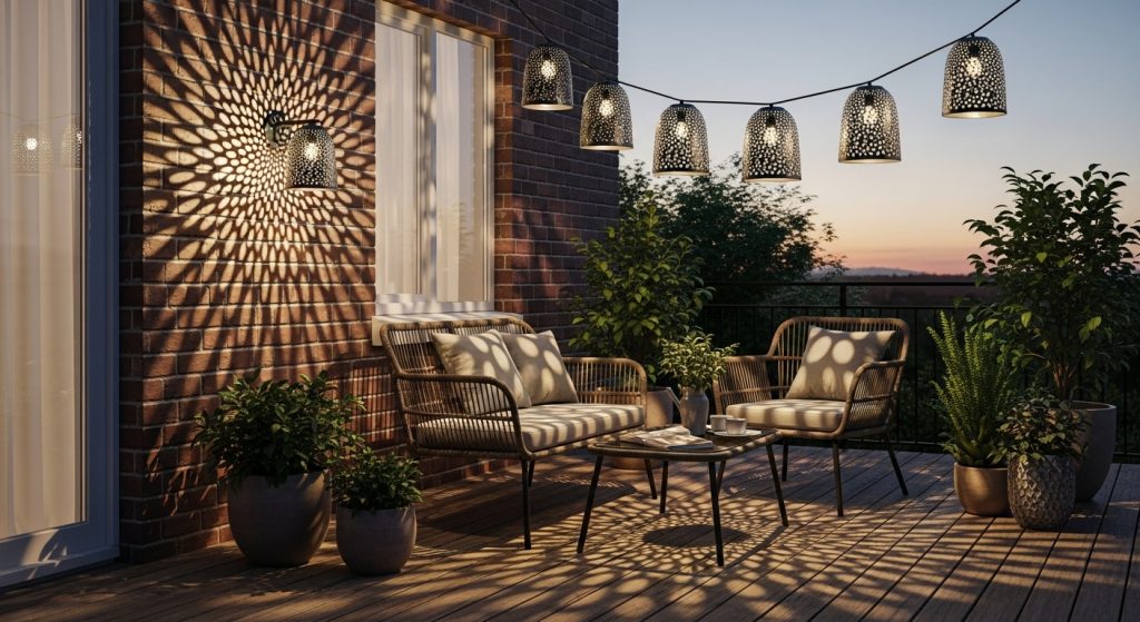 Perforated Outdoor Lights Good for Glare Control