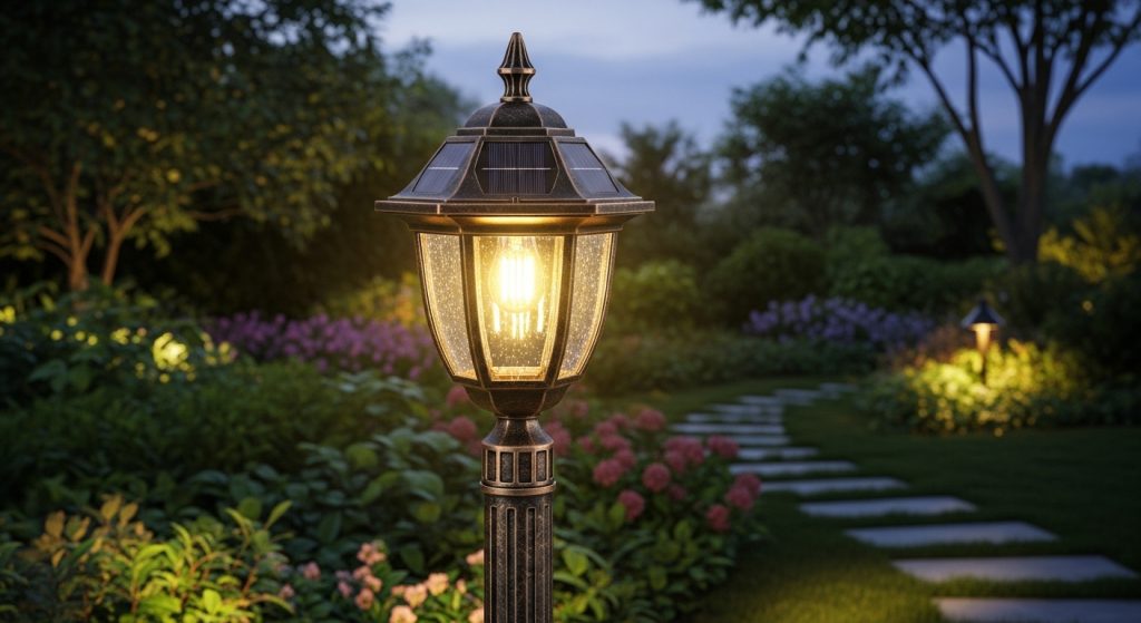 Solar Garden Post Top Light