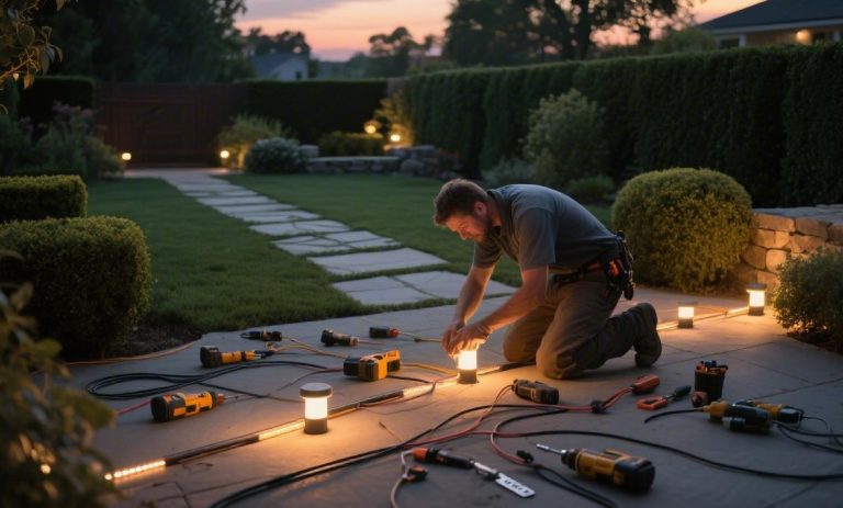 how to install landscape lighting